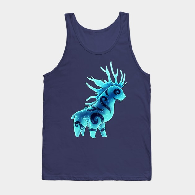 Forest Spirit Night Chibi Tank Top by larkspurhearts